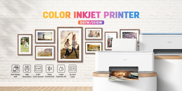 Deli launched the New Color Inkjet Printer