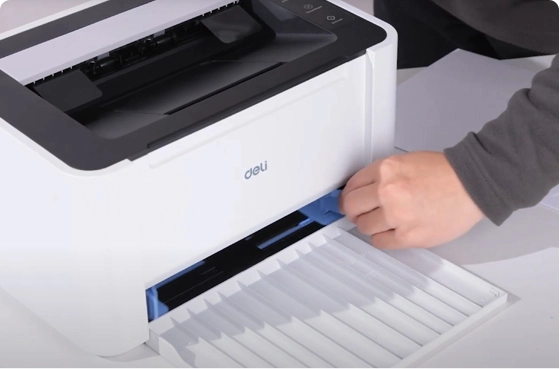 02 Paper feed & Power on  P1820W（P1820 operation is applicable to this video)