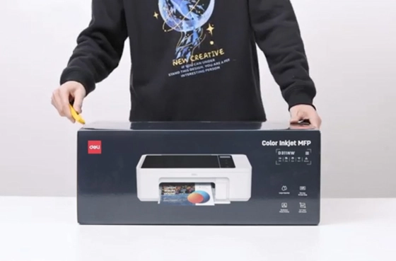 01 Unpacking video Deli Printer D311NW Inkjet Printer
