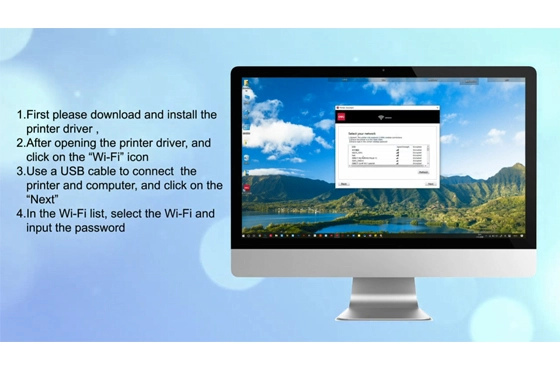 04 Deli Принтер P3100 WiFi Модель-Мобильный-Mopria
