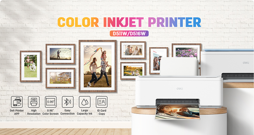 Deli launched the New Color Inkjet Printer