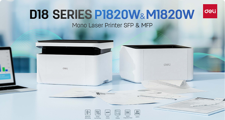 Deli Launches the New Monochrome Laser Printers