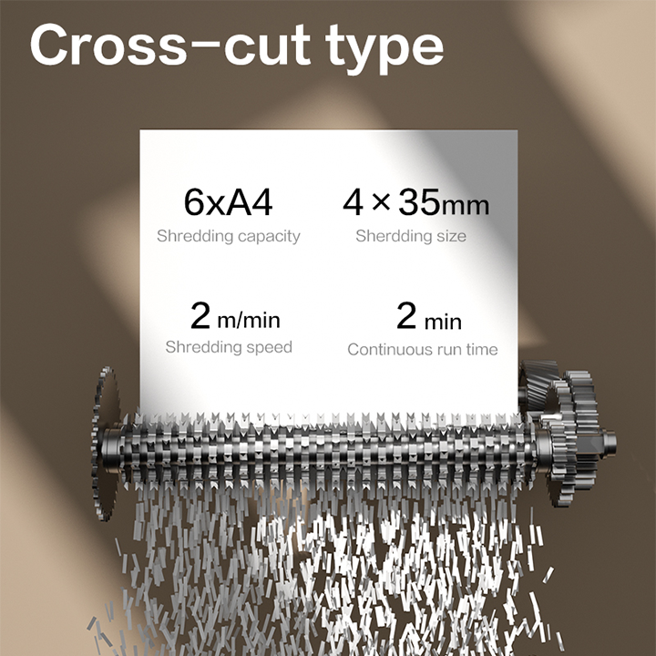 ET016 P4 Small Paper shredder