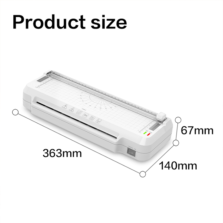 ET107 50-100 mic A4 3-in-1 multifunctional Laminator