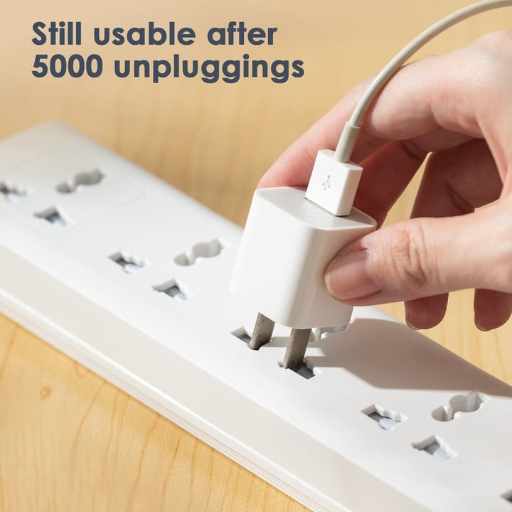 et406 6 holes 5m universal conventional power strip supplier