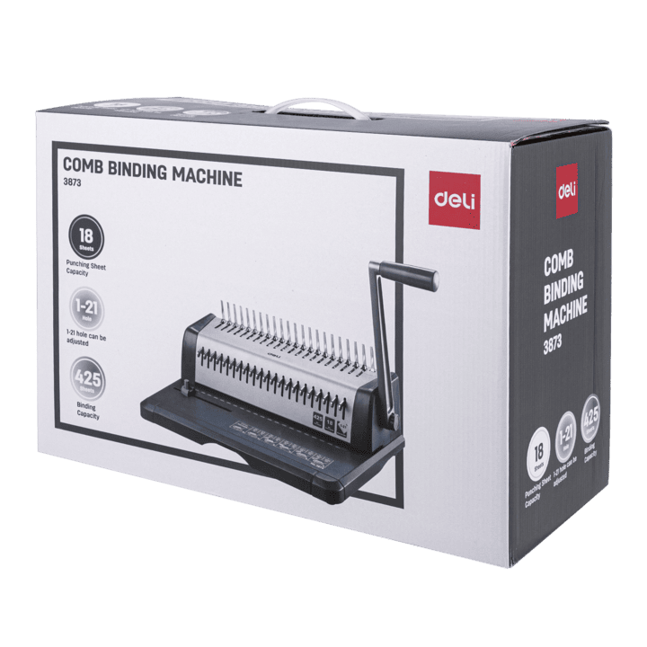 e3873 18 sheets a4 metal split comb binding machine china