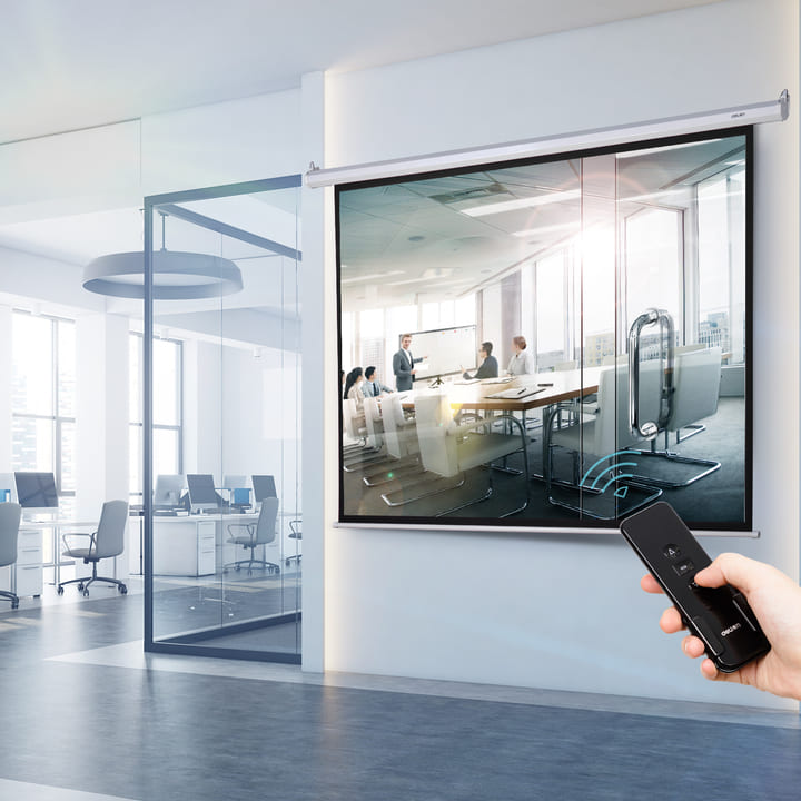 e50440 eu 100 inch electric suspension projector screen china