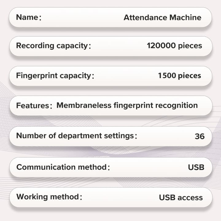 es151 fingerprint attendence machine company