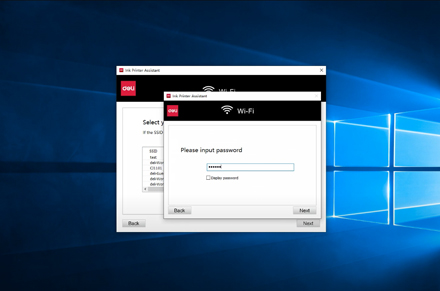 Computer Network Setting Deli Printer D311NW Inkjet Printer
