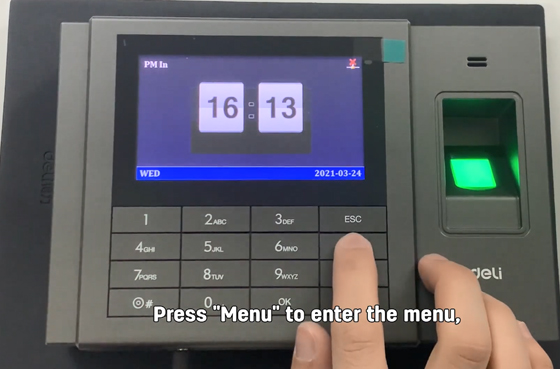 Machine Setting | Deli Attendance Machine