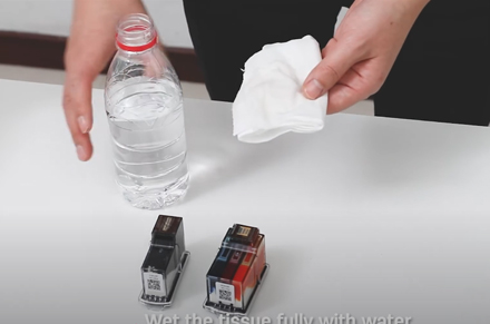 Manual Print Head Cleaning Deli Printer D311NW Inkjet Printer