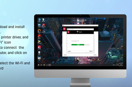 Deli Printer (Connect Wi-Fi Through Windows Computer)