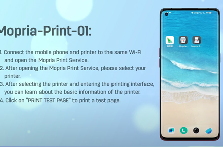 Deli Printer P2500 WiFi Model- Mobile - Mopria