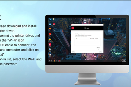 Deli Printer (Connect Wi-Fi Through Windows Computer)