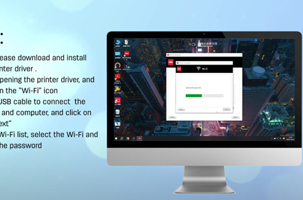 Deli Printer (Connect Wi-Fi Through Windows Computer)