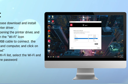 Deli Printer (Connect Wi-Fi Through Windows Computer)