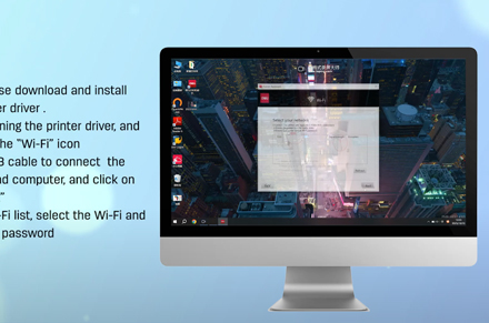 Deli Printer (Connect Wi-Fi Through Windows Computer)