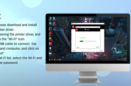 Deli Printer (Connect Wi-Fi Through Windows Computer)