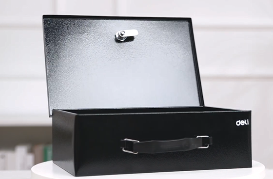 02 Deli ET611 Fireproof Document Box