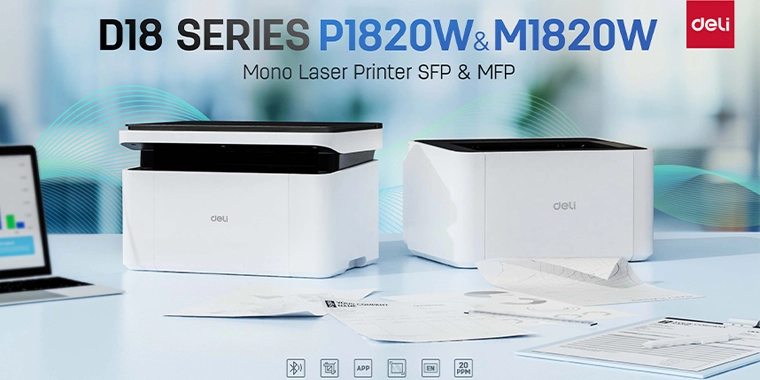 Deli Launches the New Monochrome Laser Printers
