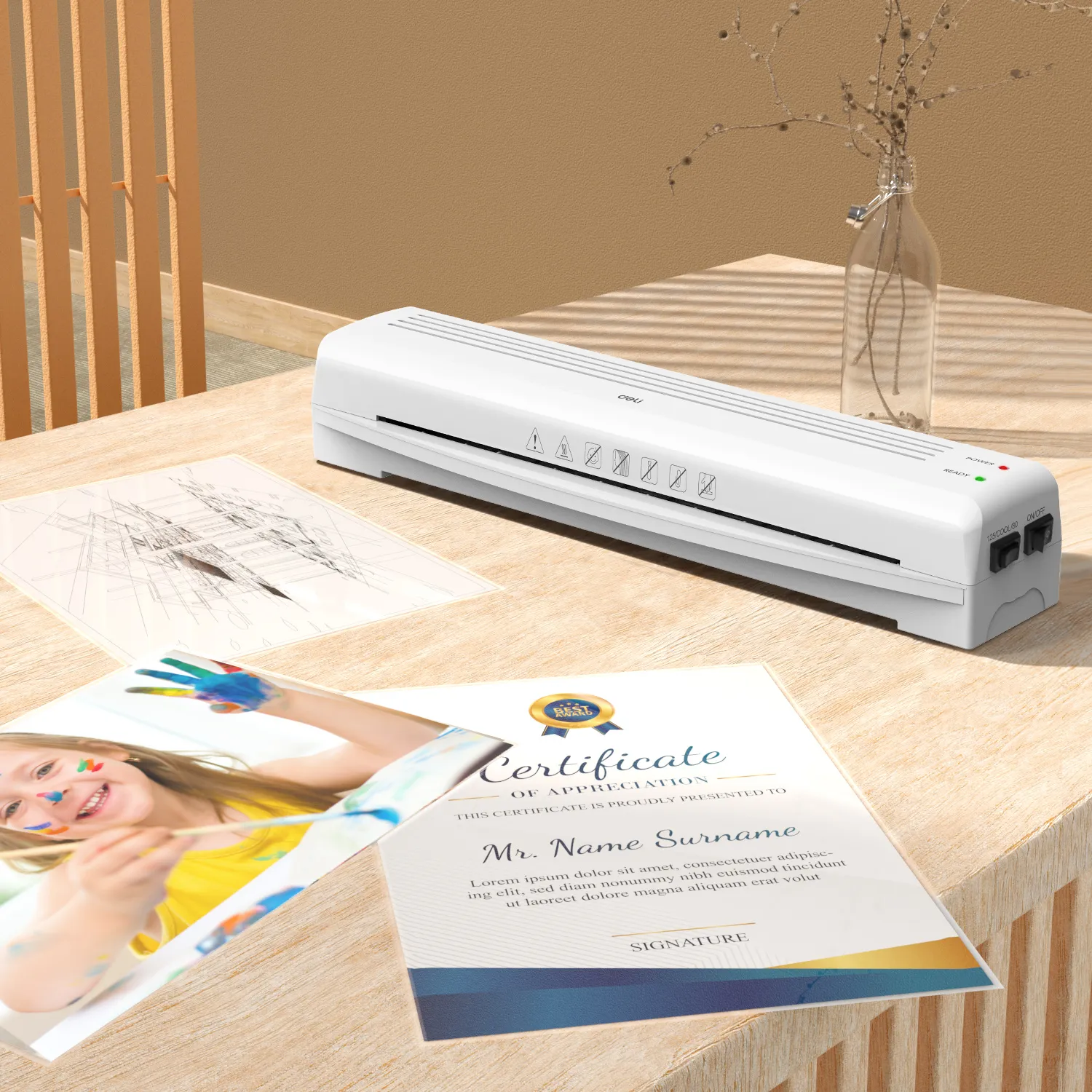 E14379 80-125 mic A3 Plastics Laminator