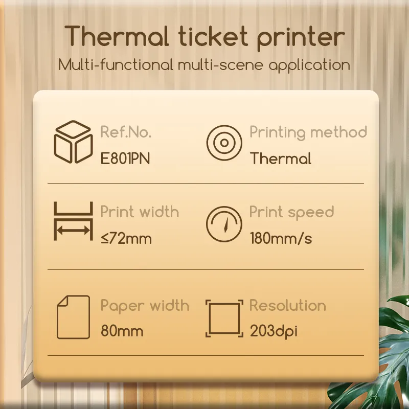 E801PN 3 Inch Thermal Receipt Printer