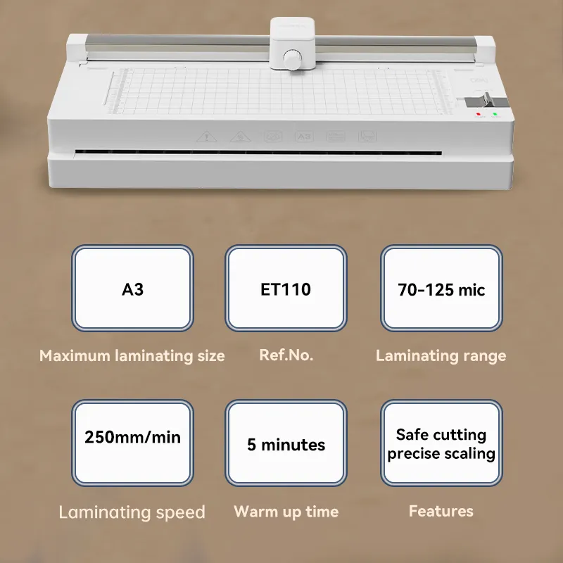 ET110 70-125 mic A3 3-in-1 multifunctional Laminator